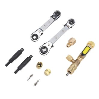 OEM Adecuado Para Kits De Extracci&oacute;n De N&uacute;cleos De V&aacute;lvulas De Lat&oacute;n De 36 Piezas, Sae De 1/4 De Pulgada Y 5/16 De Pulgada, Para Sistemas De Aire Acondici