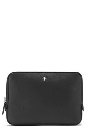 Montblanc Sartorial Leather Crossbody Bag in Black at Nordstrom