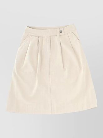 Margaret Howell cotton wool pleated midi skirt