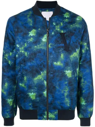 Ports V Bomberjack met verfdetails - Blauw