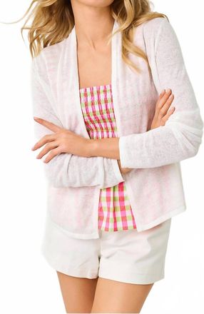 Lilly Pulitzer Faretta Cardigan In Resort White