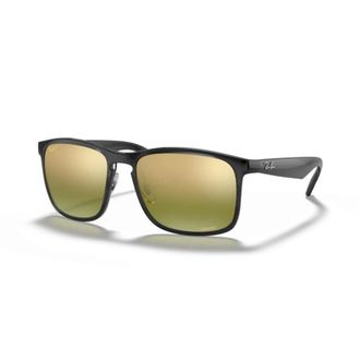 Ray-Ban Chromance Vierkante Zonnebril - unisex - Zonnebrillen - Grijs - 58 MM - Nylon - Accessoires