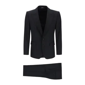 Dolce & Gabbana Kostuums, Heren, Zwart, 3Xl, Wol, Elegant Pak voor Mannen