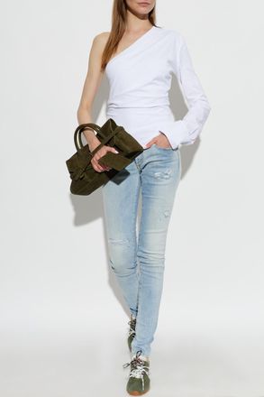 Dsquared2 Top With One Shoulder Exposed, Womens, White