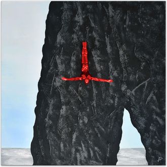 Arte Dal Mondo Adm - Painted Diving from the Rock