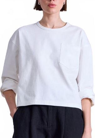 Apiece Apart Womens Boxy Top In White