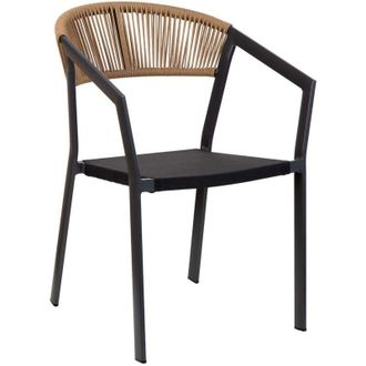 Wanderlust Deco Silla De Aluminio Negro 57x62x78