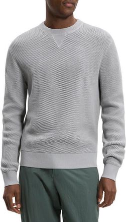 Theory Myhlo Texture Sweatshirt in New Dark Vapor at Nordstrom, Size Xx-Large