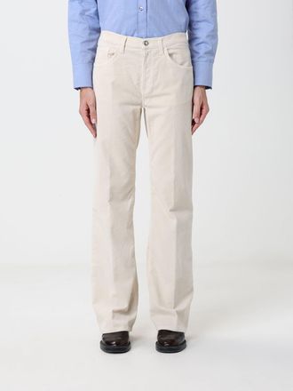 Dondup Pantaloni a coste in velluto a vita alta e vestibilit&agrave; slim