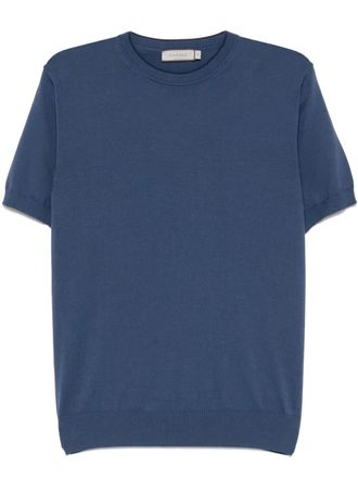 Canali cotton T-shirt - Blue