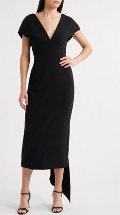 Amsale Crepe Cocktail Dress in Black at Nordstrom Rack, Size 2