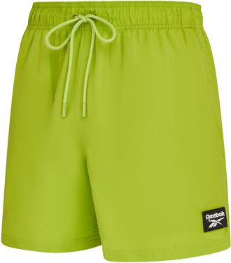 Reebok Badeshorts REEBOK Ace, Herren, Gr. XL, N-Gr, retro lime, Microfaser, Obermaterial: 100% Polyester, Badehosen Badeshorts, mit kleinen Seitenschlitzen, 