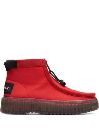 Clarks x Eastpak Torhill zip boots - Red