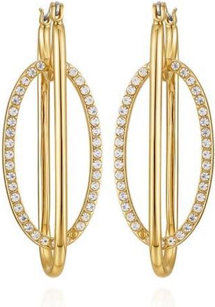 Vince Camuto Pav&eacute; Hoop Earrings in Gold at Nordstrom Rack