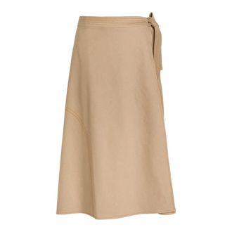Max Mara Midi Skirts, female, Beige, Size: XL Mmlrane Skirt