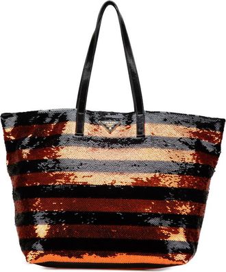 Prada Pre-owned Prada Satin Sequin Stripes Tote X838QZYOMNNU3Q7T