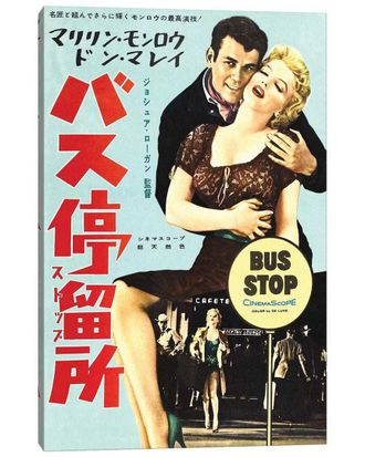 iCanvas Icanvas Bus Stop Film Poster (Japanese Market) Wall Art
