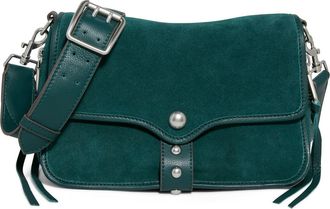 Aim&eacute;e Great Escape Suede Crossbody Bag in Deep Emerald Suede at Nordstrom