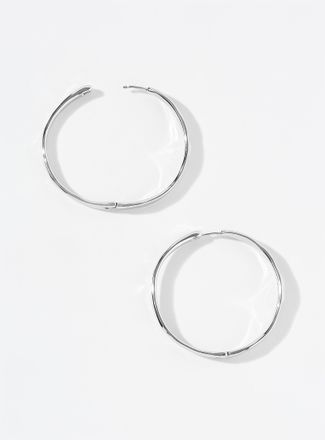 Pilgrim Womens Large wavy Hoop Earrings