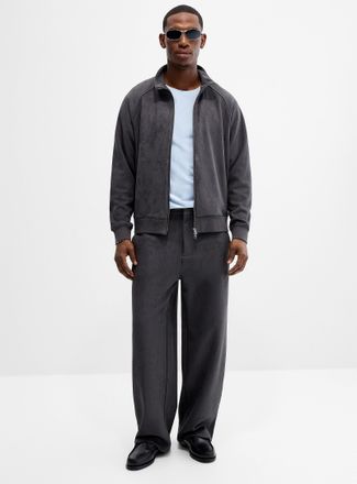 Le 31 Mens Faux-suede pant