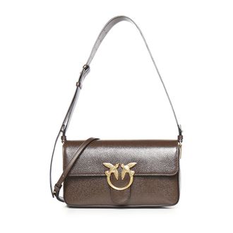 Pinko Shoulder Bags, female, Brown, Size: ONE SIZE Love Bag Borse