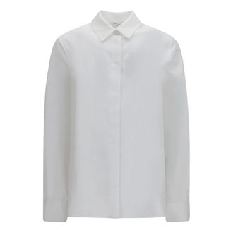 Lardini Klassiek Katoenen Shirt - Dames - Blouses & Shirts - Wit - Maat: L Katoen