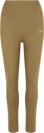 adidas by Stella McCartney Leggings con stampa logo - Marrone