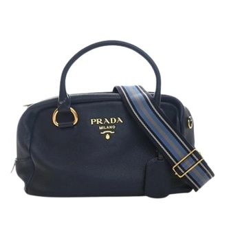 Prada Pre-owned Handbags, female, Blue, Size: ONE SIZE Pre-owned Vintage Satchel
