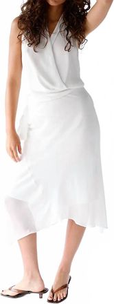 Nia Womens Natalia Midi Skirt In White