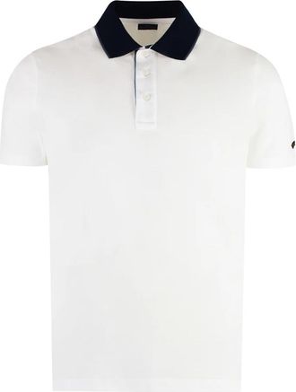 Paul & Shark Polo Shirt met Korte Mouwen van Katoen - Heren - Polos - Wit - 6XL - Katoen - Tops
