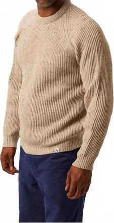 Peregrine Ford Crew Jumper Sweater In Oatmeal