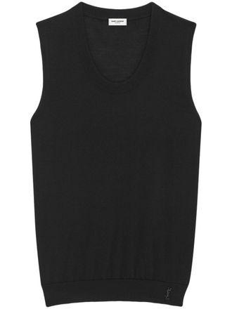 Saint Laurent Gilet In Maglia-Donna