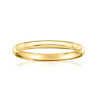 Ross-Simons 2mm 18kt Yellow Gold Polished Ring