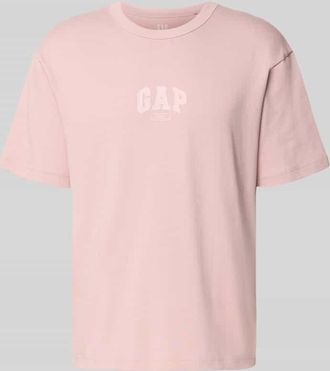 GAP T-Shirt mit Logo und Rundhalsausschnitt in Altrosa, Gr&ouml;&szlig;e XXL