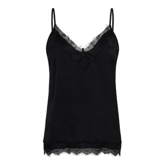 Saint Tropez Blouses & Hemden - Dames - Tops - Zwart - Maat: XS