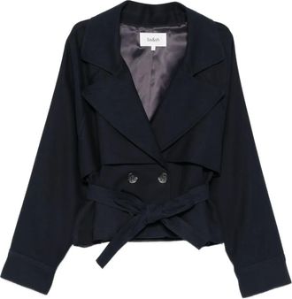 BA&SH Giacca doppiopetto Lonnie con cintura - Blu