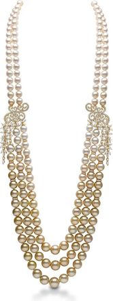 Yoko London Collana in oro giallo 18 carati con perla Ombr&eacute; e diamanti