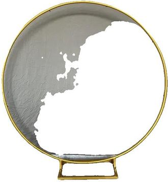 OEM Arco De Boda, Construcci&oacute;n Robusta De Metal, F&aacute;cil Montaje, 1,8 M (70,8 Pulgadas), Base Cuadrada Dorada