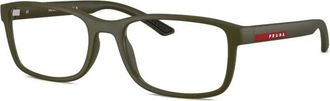 Prada PS 06Rv 15X1O1 Optical Frame - Heren - Brillen - Groen - 55 MM - Accessoires