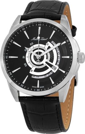 Mathey-Tissot Mondo Quartz Black Dial Mens Watch H711AN