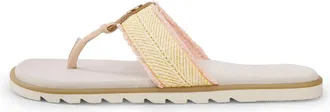 Yellow Box Womens Stencil Flip Flop In Coral