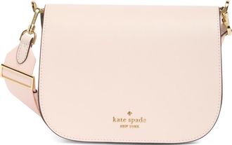Kate Spade New York madison saffiano leather saddle bag in Powdered Sugar at Nordstrom Rack
