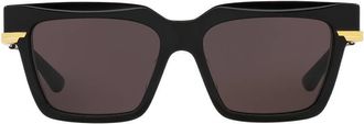 Bottega Veneta Grey Rectangular Ladies Sunglasses BV1242S 001 53