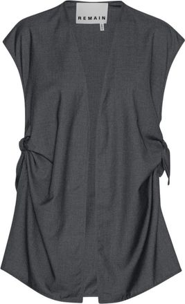 Remain Chique Knoopdetail Vest - Dames - Gillet - Grijs - M - Kostuums