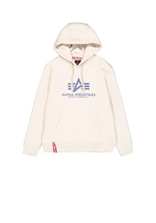 Alpha Industries Hoodie ALPHA INDUSTRIES Basic Hoodie BL, Herren, Gr. XXL, weiss (vintage wei&szlig;), Obermaterial: 80% Baumwolle, 20% Polyester, regular fit, Sweatshirts H