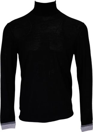 Lords of Harlech Ronald Merino Wool Turtleneck Sweater in Black at Nordstrom, Size Xx-Large