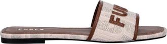 Furla Schoenen, Dames, Beige, 36 EU, Leer, Brezza Slider