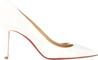 Christian Louboutin Pre-owned Womens Kate 85 Pumps in White Patent Leather - Size EU 37