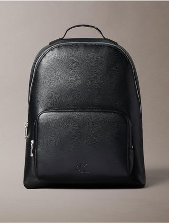 Calvin Klein Womens Micro Pebble Classic Backpack - Black