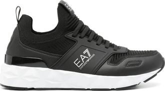 Emporio Armani Casual Sneakers - Heren - Sneakers - Zwart - 41 EU - Polyester - Schoenen